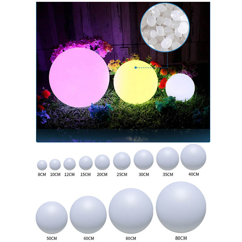 Quả cầu đèn led trang trí chuyển màu có điều khiển từ xa (50cm) Quả cầu đèn led trang trí chuyển màu có điều khiển từ xa (50cm)