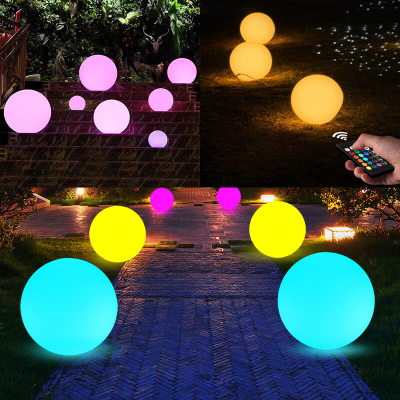 Quả cầu đèn led trang trí chuyển màu có điều khiển từ xa (50cm) Quả cầu đèn led trang trí chuyển màu có điều khiển từ xa (50cm)