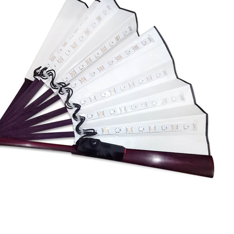 Quạt xếp có đèn led phát sáng Quạt xếp có đèn led phát sáng