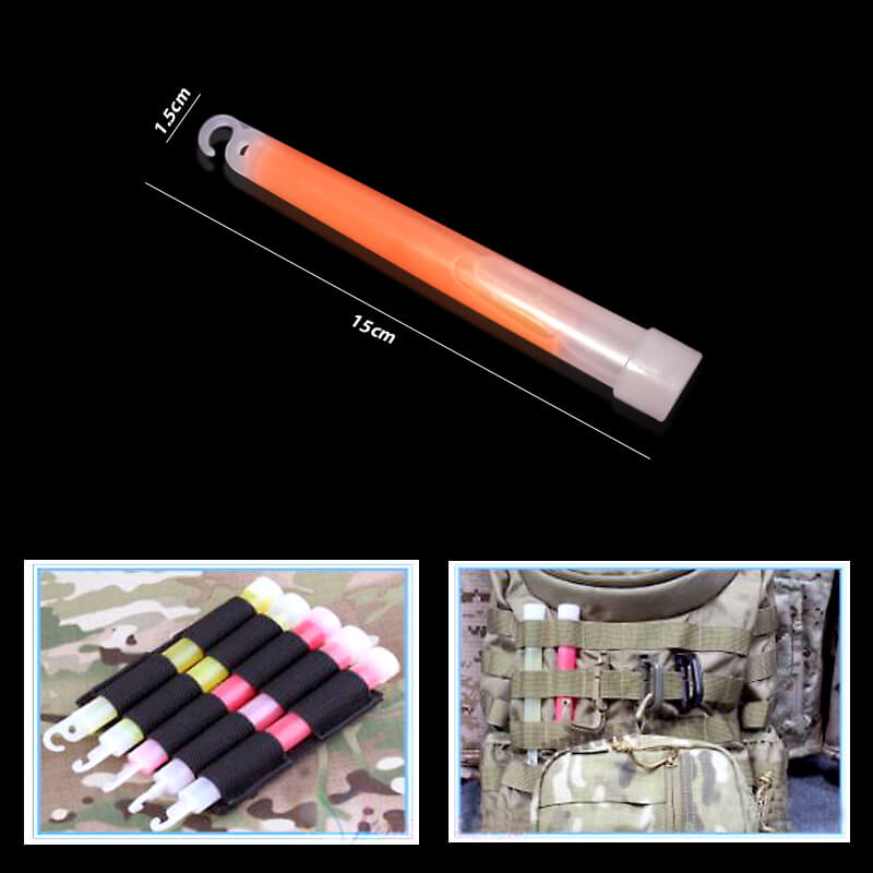 Que bẻ phát sáng dạ quang cam Glowstick Que bẻ phát sáng dạ quang cam Glowstick