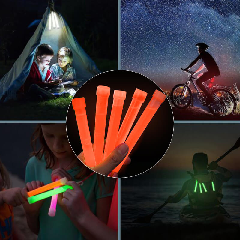 Que bẻ phát sáng dạ quang cam Glowstick Que bẻ phát sáng dạ quang cam Glowstick