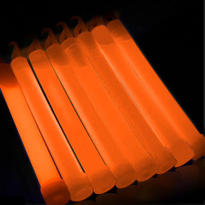 Que bẻ phát sáng dạ quang cam Glowstick Que bẻ phát sáng dạ quang cam Glowstick