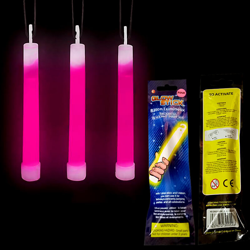 Que dạ quang glowstick màu hồng Que dạ quang glowstick màu hồng