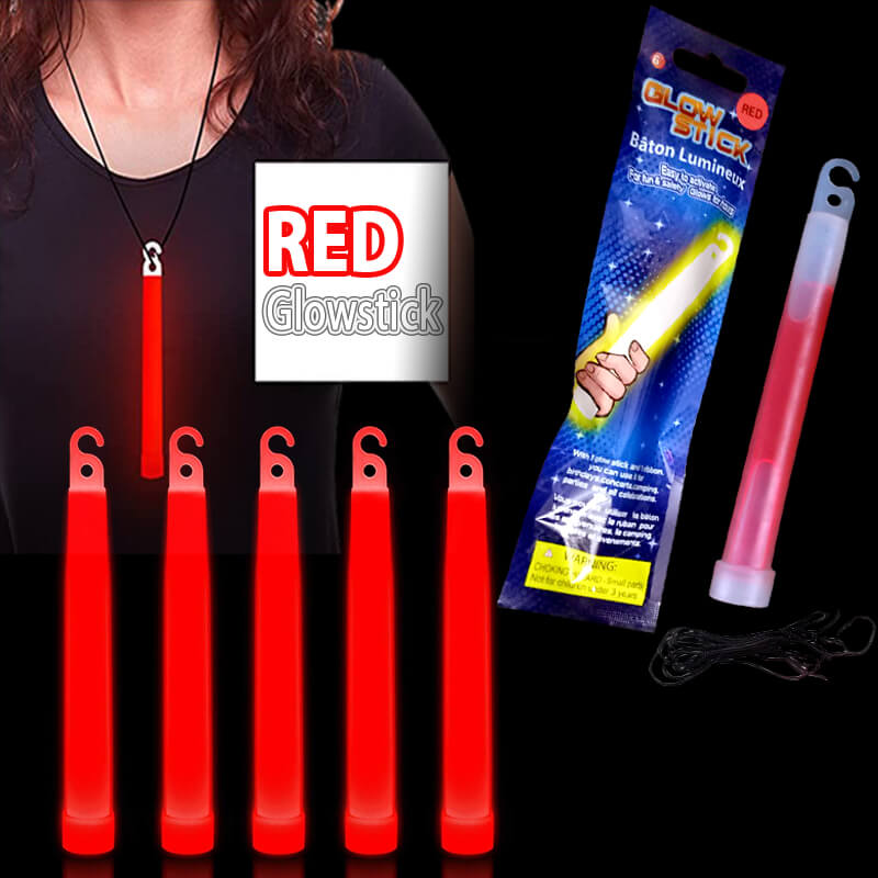 Que dạ quang màu đỏ - Glowstick Que dạ quang màu đỏ - Glowstick