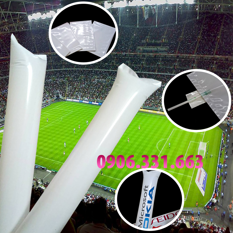 thanh đập cổ vũ bóng đá màu trắng thanh đập cổ vũ bóng đá màu trắng