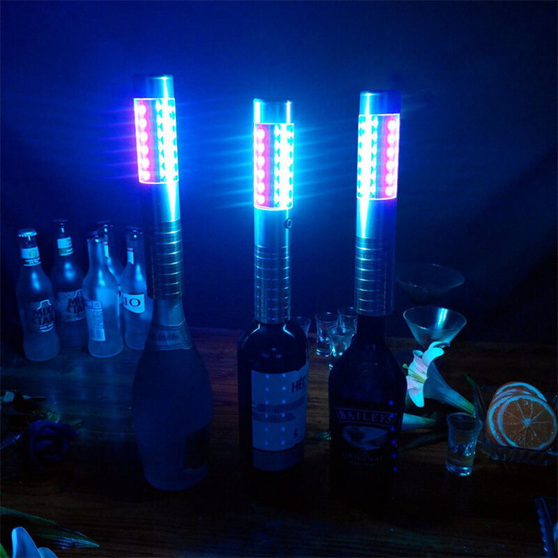 Thanh chụp đầu chai rượu led nhiều màu Thanh chụp đầu chai rượu led nhiều màu