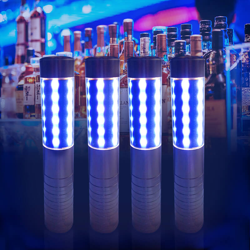 thanh chụp đầu chai rượu led xanh dương thanh chụp đầu chai rượu led xanh dương