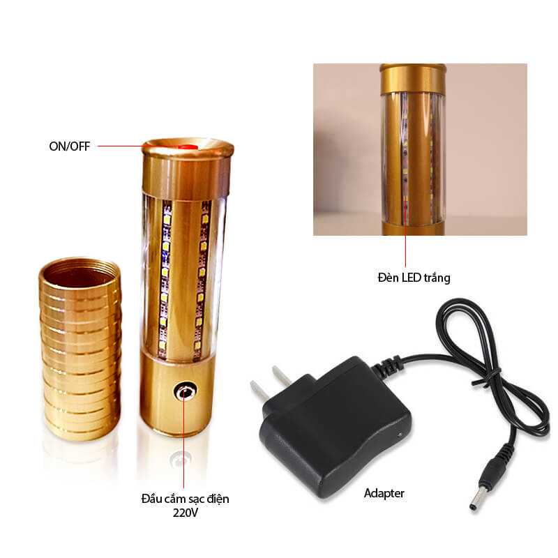 Thanh chụp đầu chai rượu vàng led trắng Thanh chụp đầu chai rượu vàng led trắng