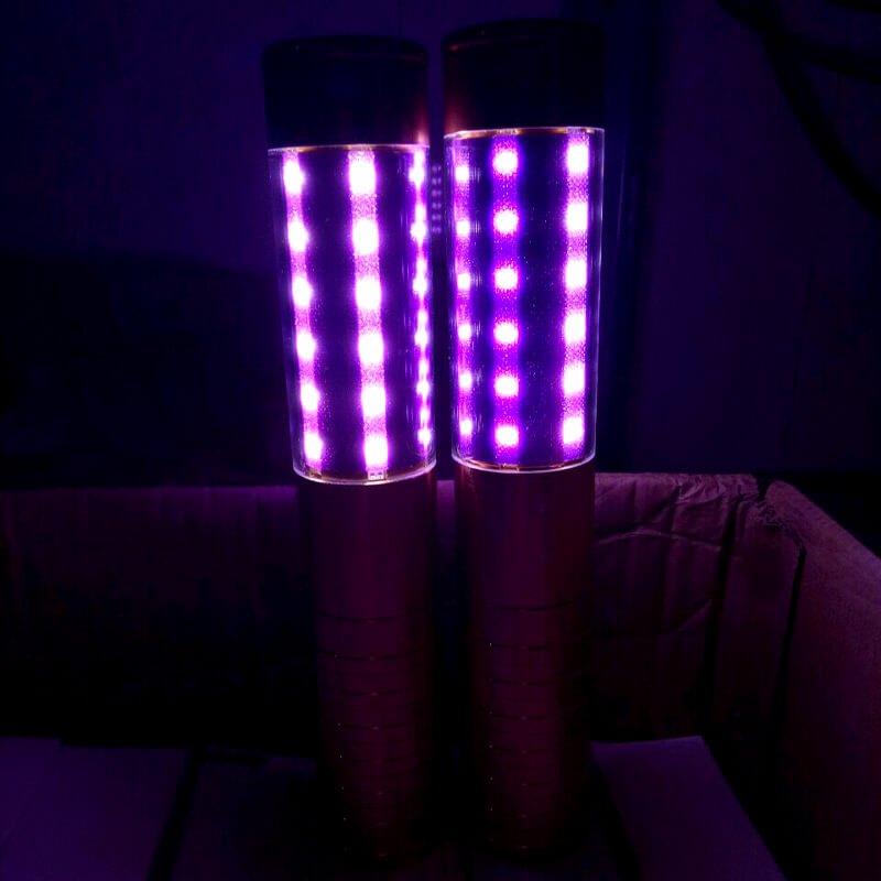 Thanh chụp đầu rượu trang trí led tím Thanh chụp đầu rượu trang trí led tím