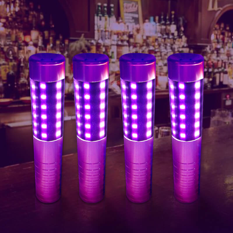 Thanh chụp đầu rượu trang trí led tím Thanh chụp đầu rượu trang trí led tím