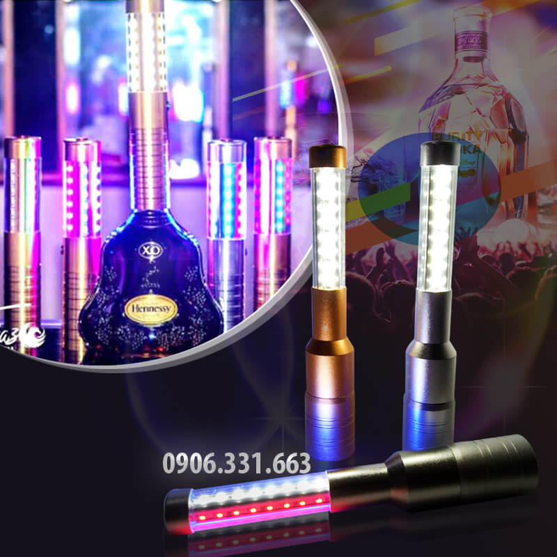 thanh chụp đầu chai rượu phát sáng led thanh chụp đầu chai rượu phát sáng led