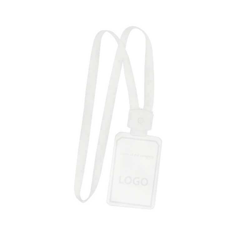 Thẻ nhựa đeo cổ gắn đèn led phát sáng Thẻ nhựa đeo cổ gắn đèn led phát sáng