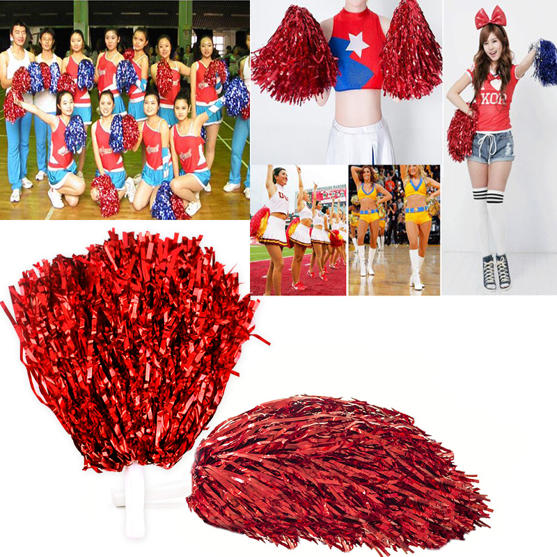 Bông tua cổ vũ màu đỏ loại lớn Bông tua cổ vũ màu đỏ loại lớn