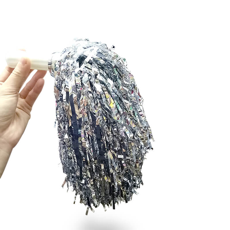 Bông tua cổ vũ màu trắng loại lớn Bông tua cổ vũ màu trắng loại lớn