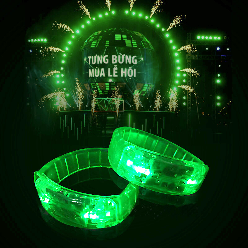 Vòng đeo tay led xanh lá 3 chế độ Vòng đeo tay led xanh lá 3 chế độ