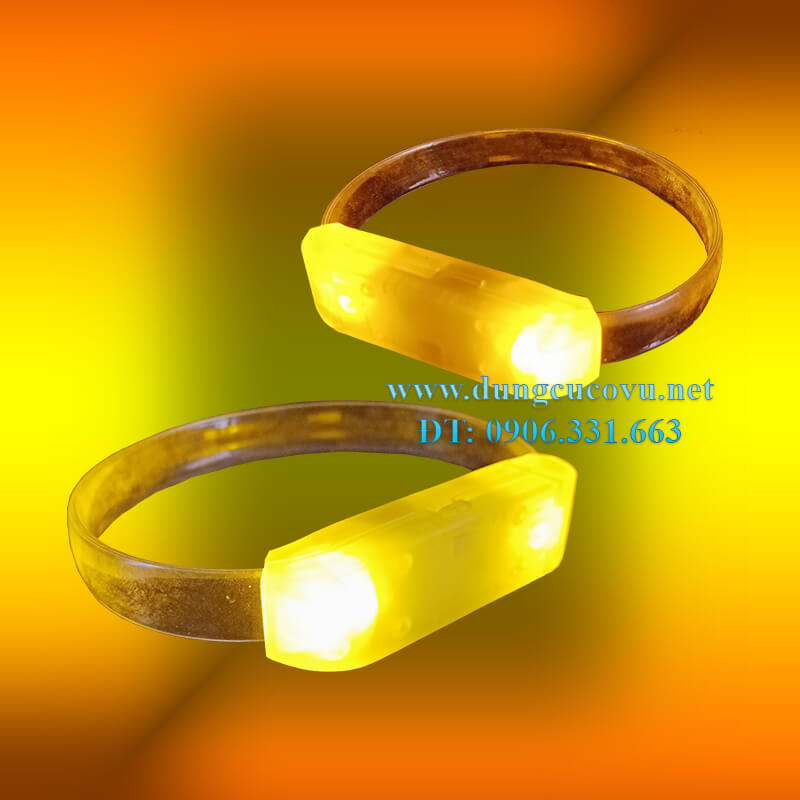 vòng đeo tay led màu vàng vòng đeo tay led màu vàng