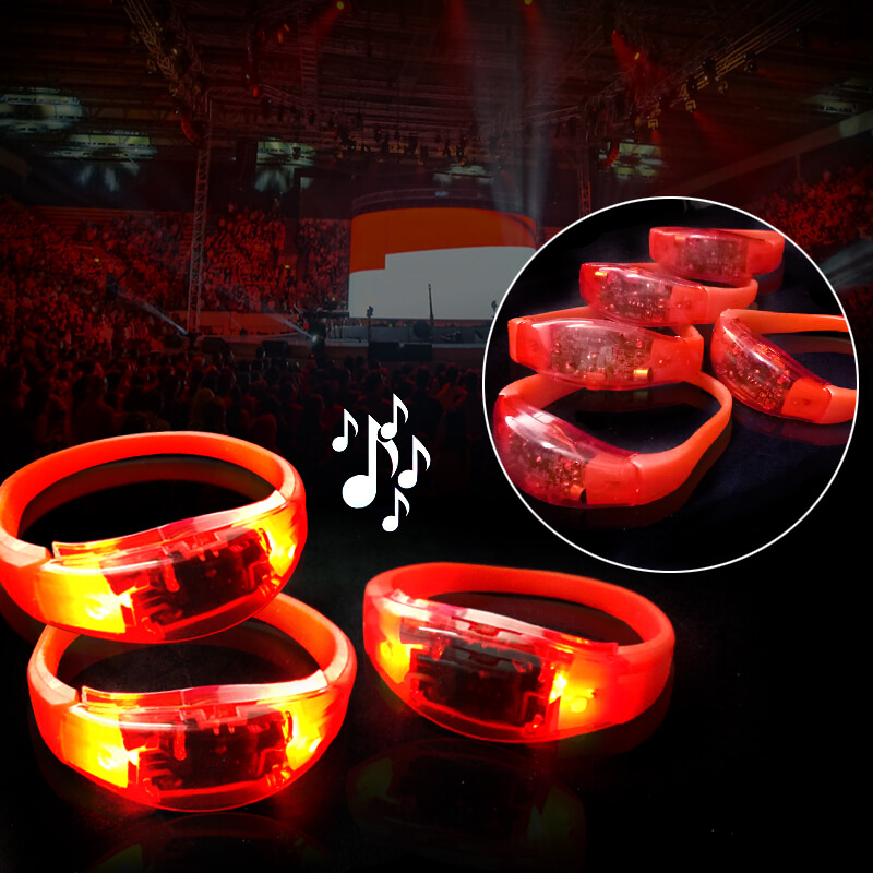 vòng led đeo tay phát sáng màu đỏ vòng led đeo tay phát sáng màu đỏ