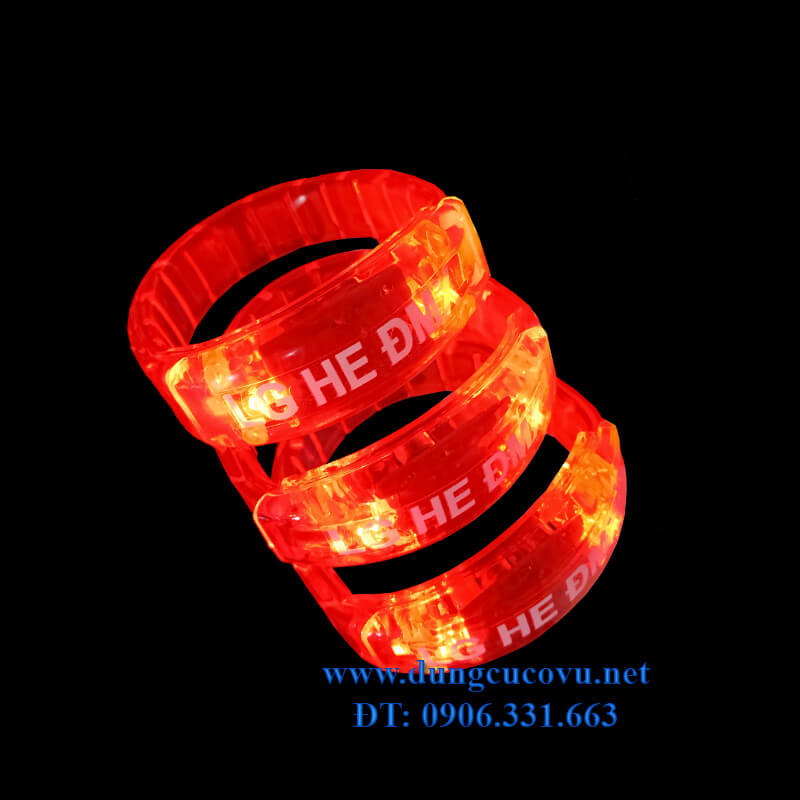 vòng tay đèn led dán logo