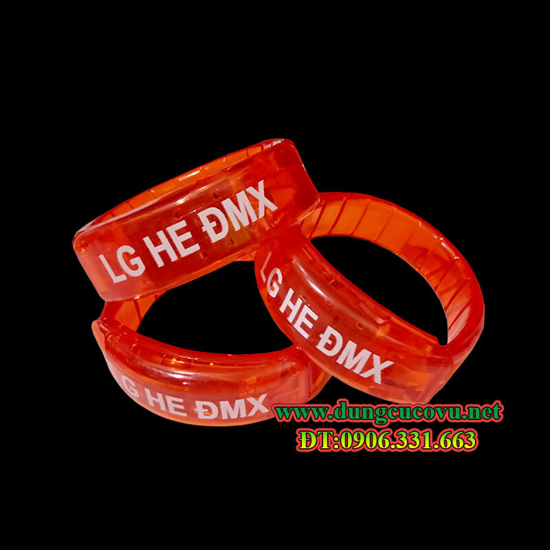 vòng tay đèn led dán logo