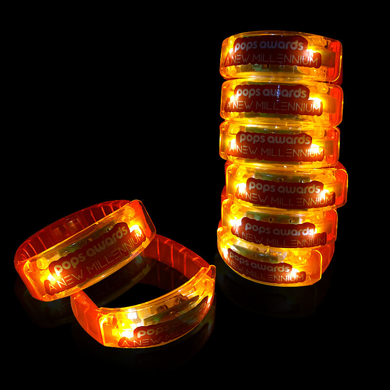 vòng tay led in tem logo pops arwards vòng tay led in tem logo pops arwards