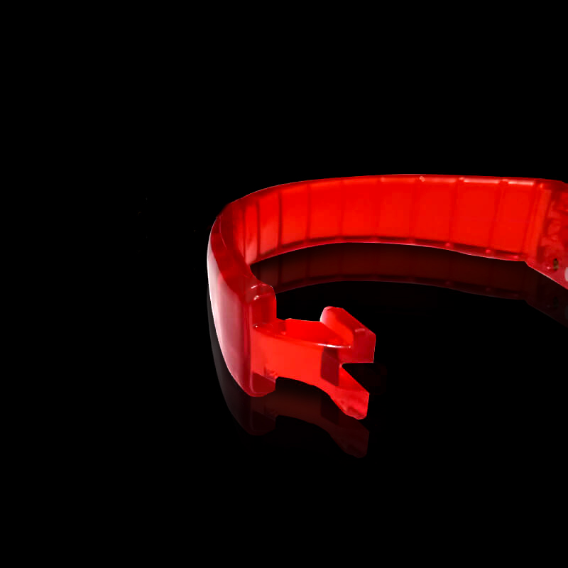 Vòng tay led phát sáng màu đỏ Vòng tay led phát sáng màu đỏ