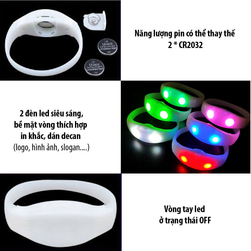 vòng tay led phát sáng vip vòng tay led phát sáng vip