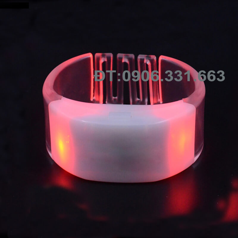 Vòng tay cảm ứng âm thanh phát sáng led 15 màu Vòng tay cảm ứng âm thanh phát sáng led 15 màu