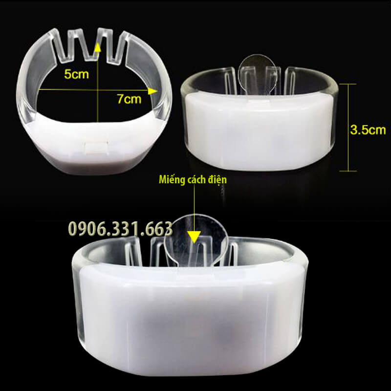 vòng tay phát sáng xanh dương 3 đèn led vòng tay phát sáng xanh dương 3 đèn led