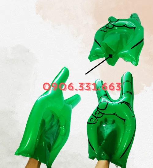 Bóng Đập Bàn Tay Hi Xanh Lá