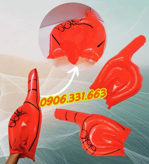 Bàn Tay Cổ Vũ Bóng Đá Màu Đỏ