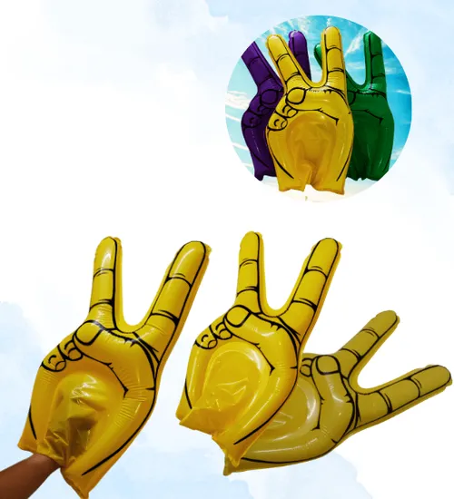 Bóng đập bàn tay hi màu vàng