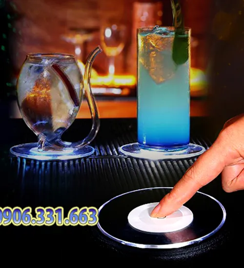 Đế lót ly có đèn led phát sáng