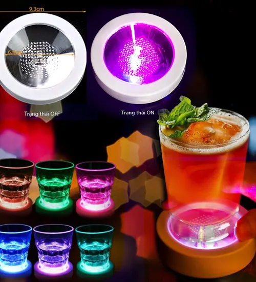 Đế lót ly đèn led