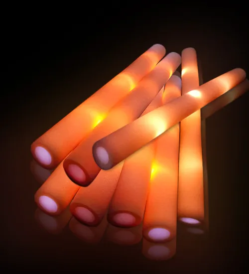 Gậy cổ vũ xốp cam phát sáng led