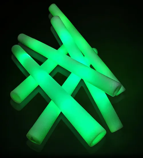 Gậy led cổ vũ xanh lá 1 chế độ phát sáng