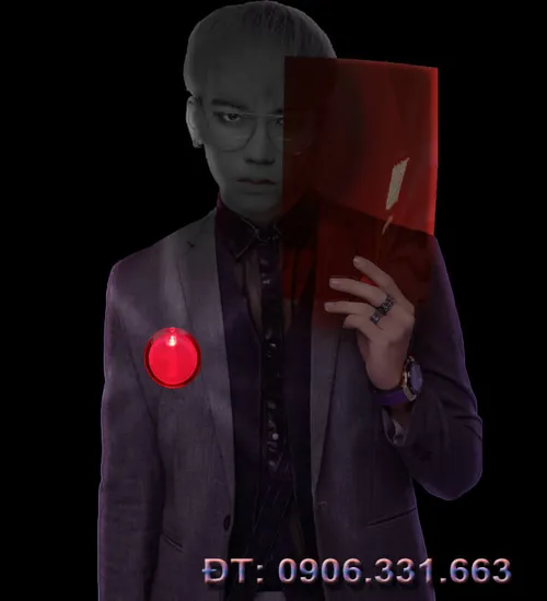 Huy hiệu led màu đỏ