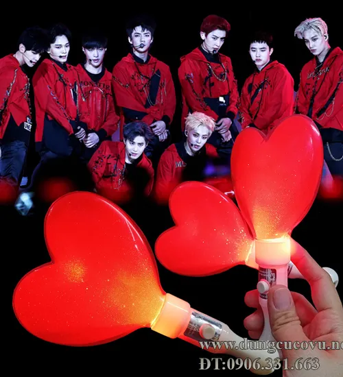 Light Stick Led Tim Đỏ