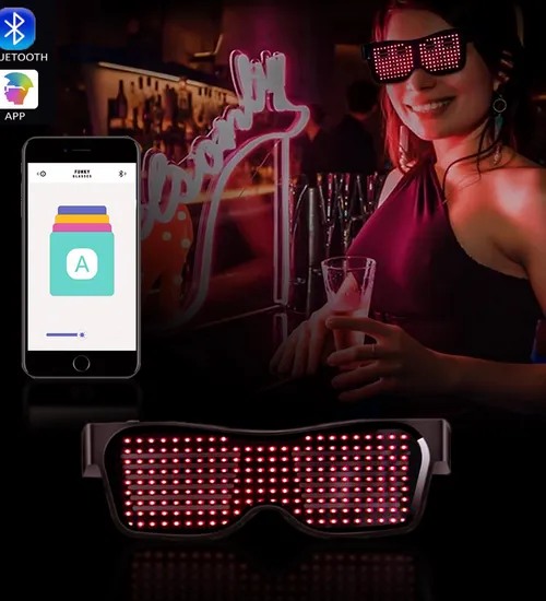 Mắt kính bluetooth có đèn led điều khiển thông minh