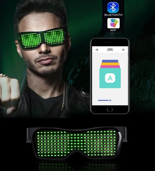 Mắt kính đèn led kết nối bluetooth