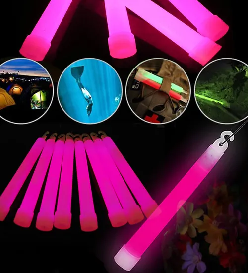 Que dạ quang glowstick màu hồng