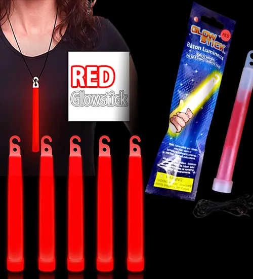 Que dạ quang màu đỏ - Glowstick