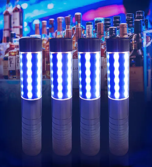 Thanh chụp đầu chai rượu led xanh dương