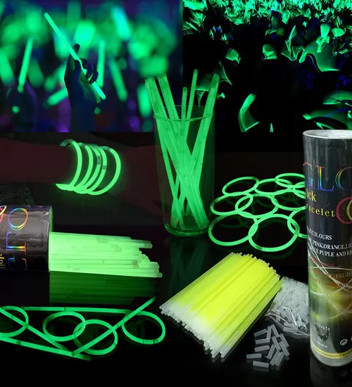 Vòng đeo tay dạ quang xanh lá (1 set/ 10 cái)