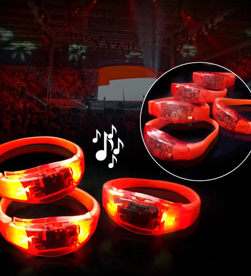 Vòng led đeo tay phát sáng màu đỏ