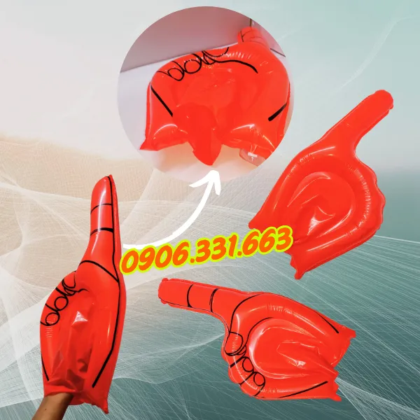 Bàn Tay Cổ Vũ Bóng Đá Màu Đỏ 