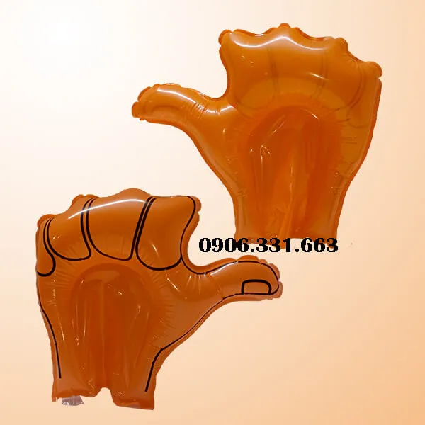 Bóng đập cổ vũ bàn tay màu cam