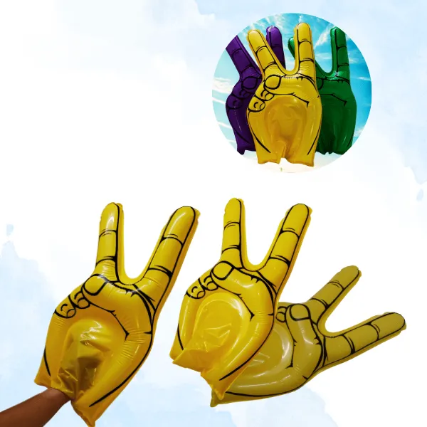 Bóng đập bàn tay hi màu vàng