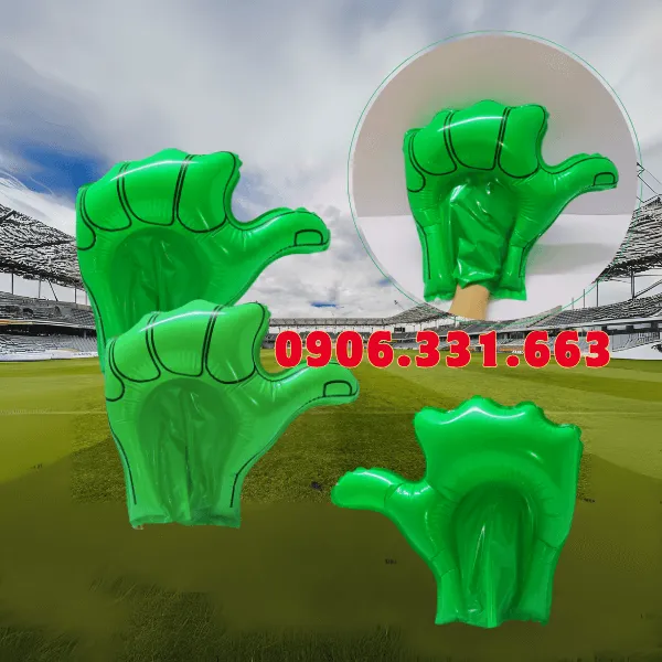 Bóng Đập Cổ Vũ Bàn Tay Xanh Lá – Vũ Khí Tạo Sóng Trong Mọi Sự Kiện Thể Thao