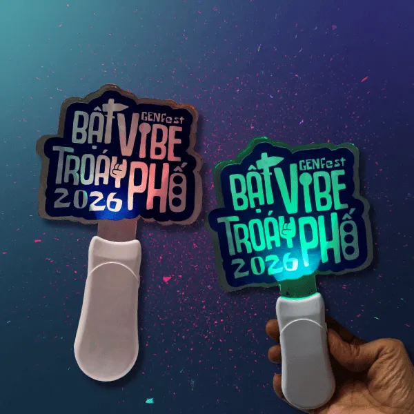 In Light Stick 2D Vibe theo màu thương hiệu – Bí quyết tạo nhận diện mạnh mẽ tại sự kiện