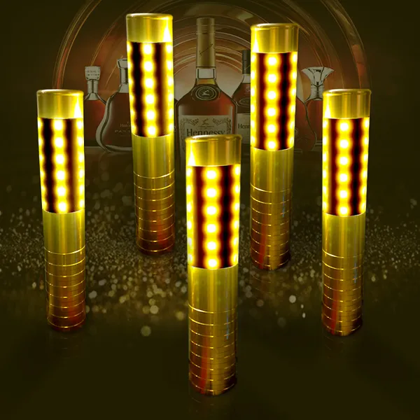 Đèn trang trí chụp đầu chai rượu led vàng